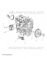 ENGINE, GENERATOR, FLYWHEEL AND STARTER MOUNTING