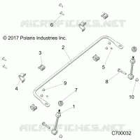 SUSPENSION, FRONT STABILISATORSTANGE