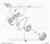 ENGINE, STATOR AND FLYRAD