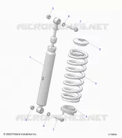 SUSPENSION, FRONT SHOCK MOUNTING