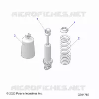 SUSPENSION, FRONT SHOCK TRACK (7045511)