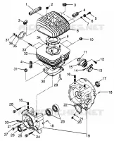 CRANKCASE AND ZYLINDER (BLAZER) TRAIL BLAZER W97BA25C (4940124012C013)