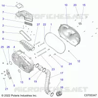 ANTRIEB, CLUTCH COVER AND DUCTING