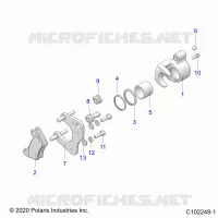 BREMSES, MIDDLE CALIPER