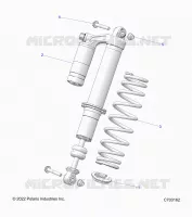 SUSPENSION, FRONT SHOCK MOUNTING