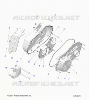 ANTRIEB, CLUTCH COVER ASM.- G24G5W99A/99B (C702872)