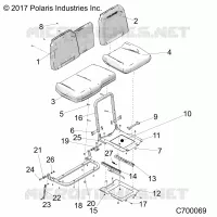 SITZ ASM. AND SLIDER