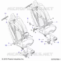 SITZ BELT MOUNTING, FRONT