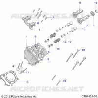 ENGINE, ZYLINDERKOPF, CAMS AND VALVES