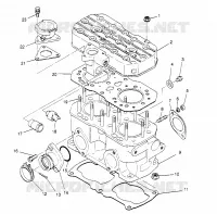 ZYLINDER 500 CARB 0962764, 500 CARB SKS 0962564,  EUROPEAN 500 CARB SKS E96 (4931873187C012)