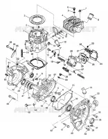 CRANKCASE AND ZYLINDER 6X6 400L W968740 AND 6X6 400L NORWEGIAN N968740 (4935963596D009)