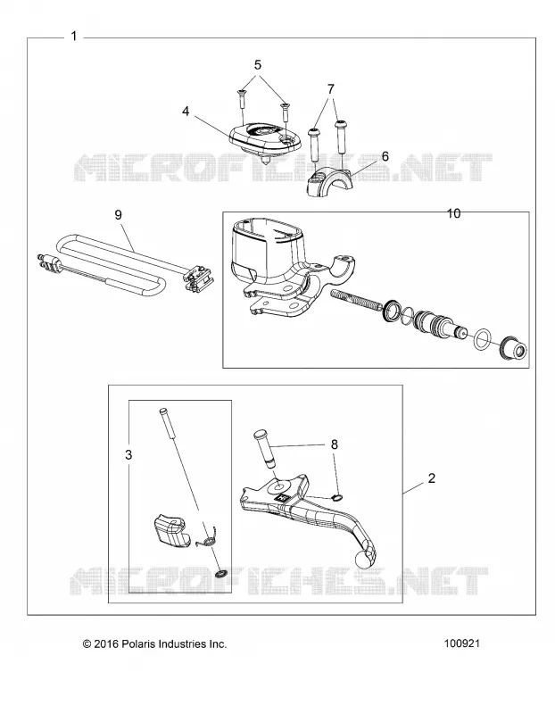 VORDERBREMSE BRAKE LEVER AND MASTER CYLINDER