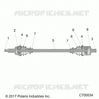 ANTRIEB, HALF SHAFT, FRONT