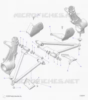 SUSPENSION, A-ARM AND STREBE MOUNTING