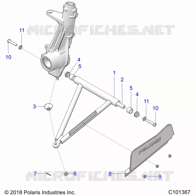 SUSPENSION, A-ARM AND STREBE MOUNTING