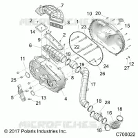 DRIVE TRAIN, CLUTCH COVER AND DUCTING