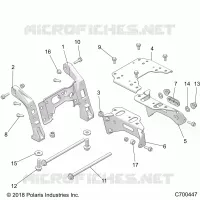 CHASSIS, MOUNTING, FRONT GEARCASE