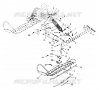 FRONT SUSPENSION AND SKI