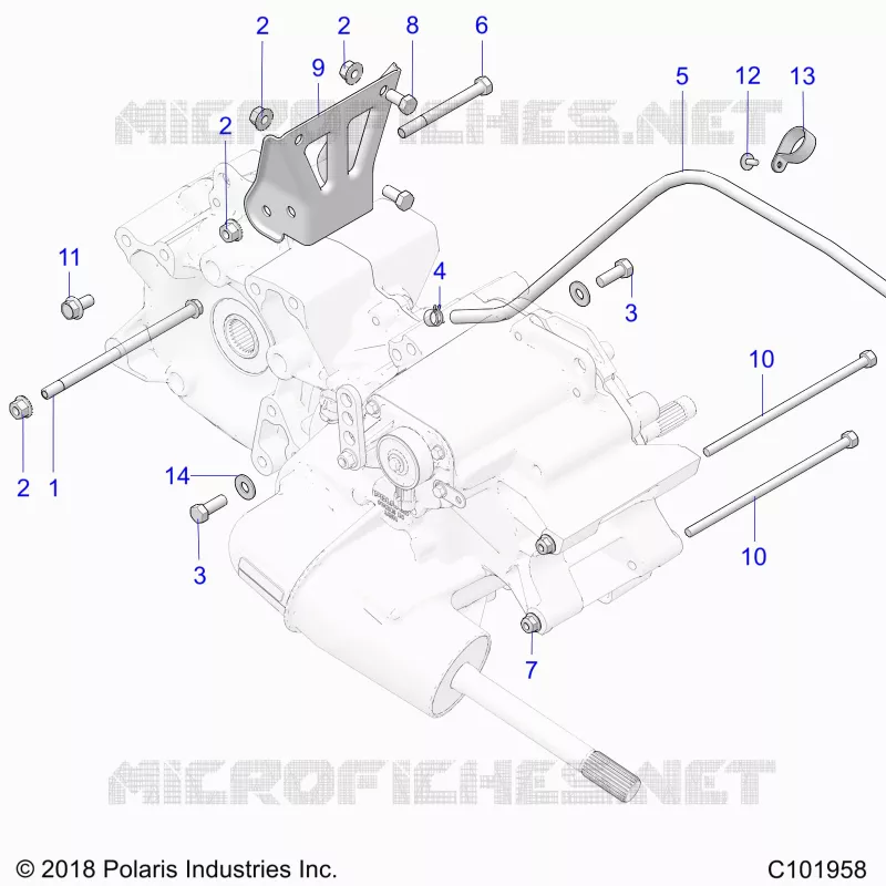 DRIVE TRAIN, MAIN GEARCASE MOUNTING