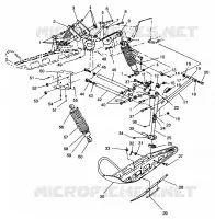 FRONT SUSPENSION AND SKI 500 EFI 0963774 AND EUROPEAN 500 EFI E963774 (4936183618B001)