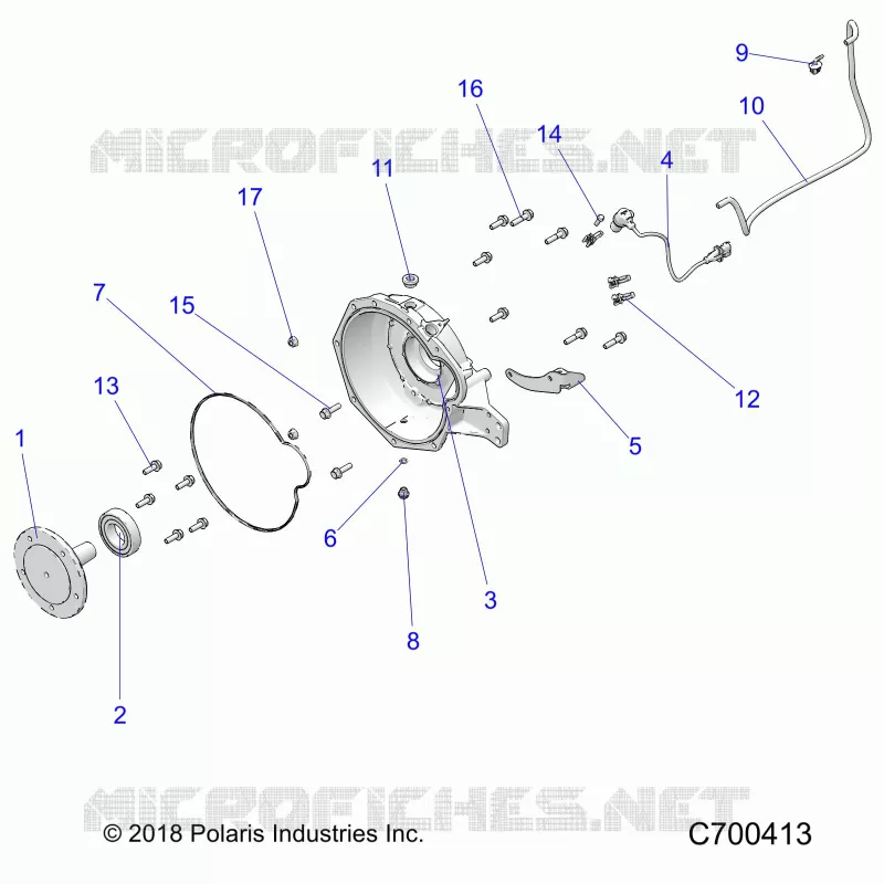 MOTOR, ADAPTER, BELLHOUSING AND CRANK SENSOR
