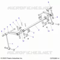 SUSPENSION, FRONT STABILISATORSTANGE