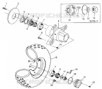 VORDERRAD Sportsman 400L W97AC38C (4939673967B007)