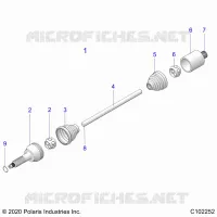 ANTRIEB, REAR DRIVE SHAFT