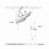 ELEKTRIC, HEADLIGHT AND TAILLIGHT