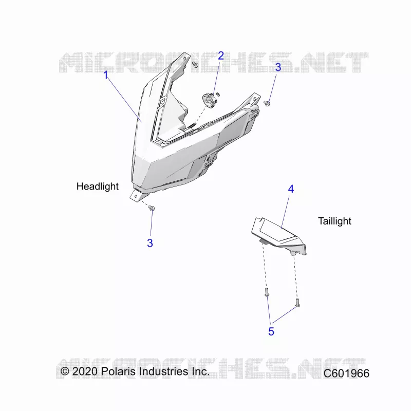 ELEKTRIC, HEADLIGHT AND TAILLIGHT