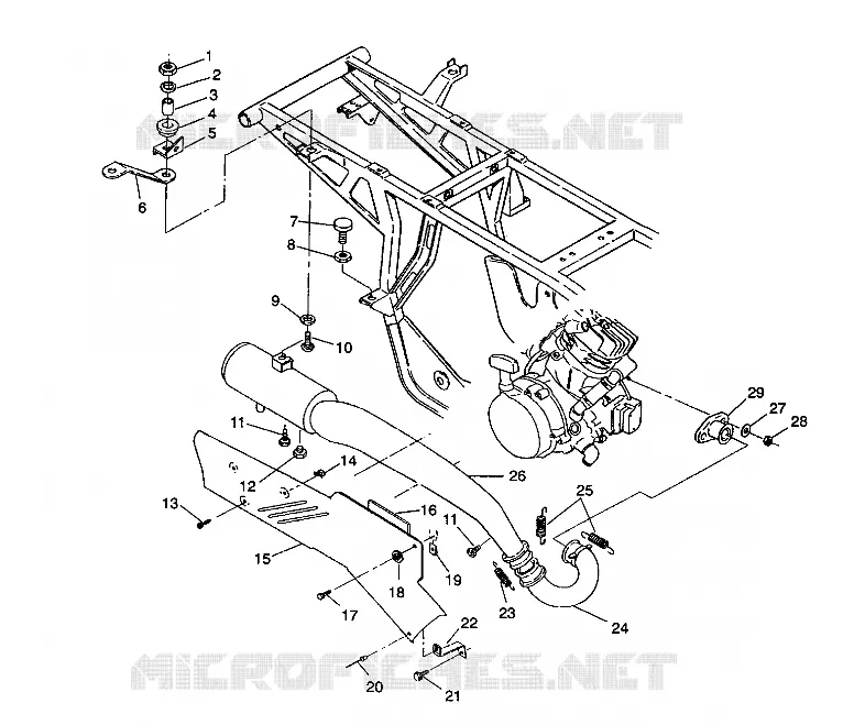 ABGASSYSTEM 2X4 350L W937539 (4924032403006A)