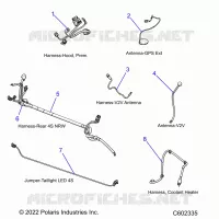 ELEKTRIC, WIRE HARNESSES, HOOD/JUMPERS, GPS