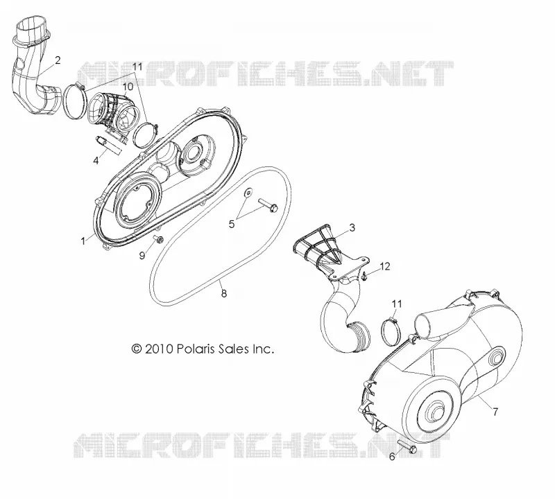 ANTRIEB, CLUTCH COVER AND DUCTING