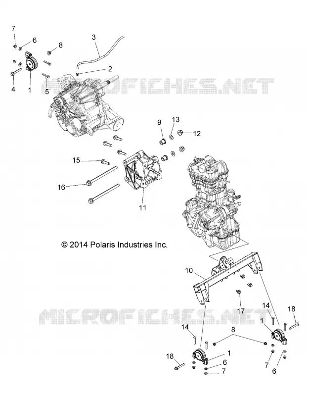 ENGINE, ENGINE AND ÃŒBERTRAGUNG MOUNTING