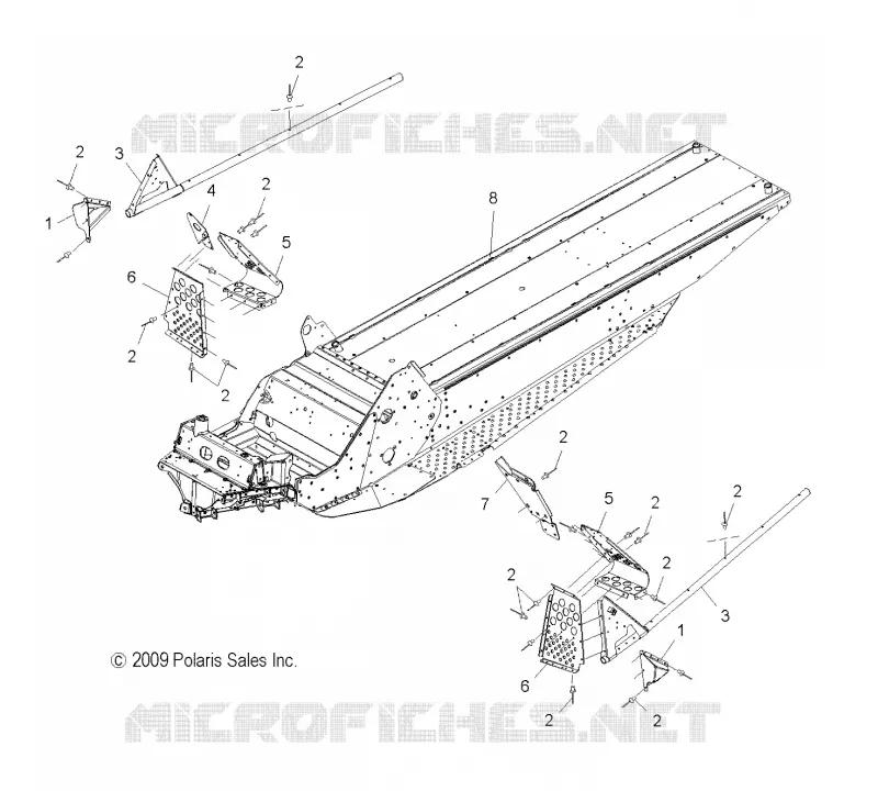 CHASSIS, CHASSIS ASM., AND FOOTWELL ASM., LH/RH