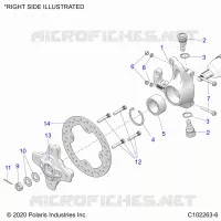 FRONT SUSPENSION HUB, KNUCKLE AND BRAKE DISC