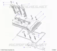ENGINE, VENTILDECKEL & SPARK PLUGS