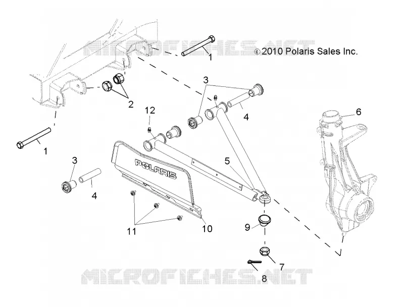 SUSPENSION, A-ARM and STREBE MOUNTING