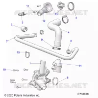 MOTOR, WATERPUMP AND BYPASS