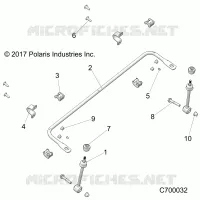 SUSPENSION, FRONT STABILISATORSTANGE- R21RRE99JA (C700032)