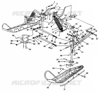 FRONT SUSPENSION AND SKI 500 EFI E942774 AND  EFI SKS E942574 (49274127410011)
