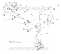 BREMSES, PEDAL AND MASTER CYLINDER MOUNTING