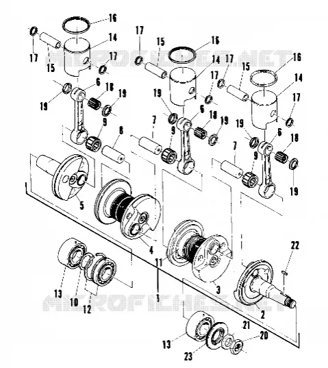 PISTON AND KURBELWELLE (600 AND 600 LE) (4910941094036A)