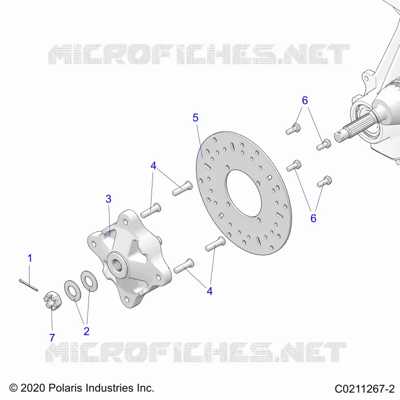 FRONT SUSPENSION HUB AND BRAKE DISC