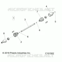 ANTRIEB, REAR HALF SHAFT