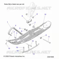 STEERING, SKI ASM, WIDE