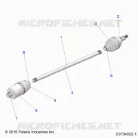 ANTRIEB, HALF SHAFT, FRONT