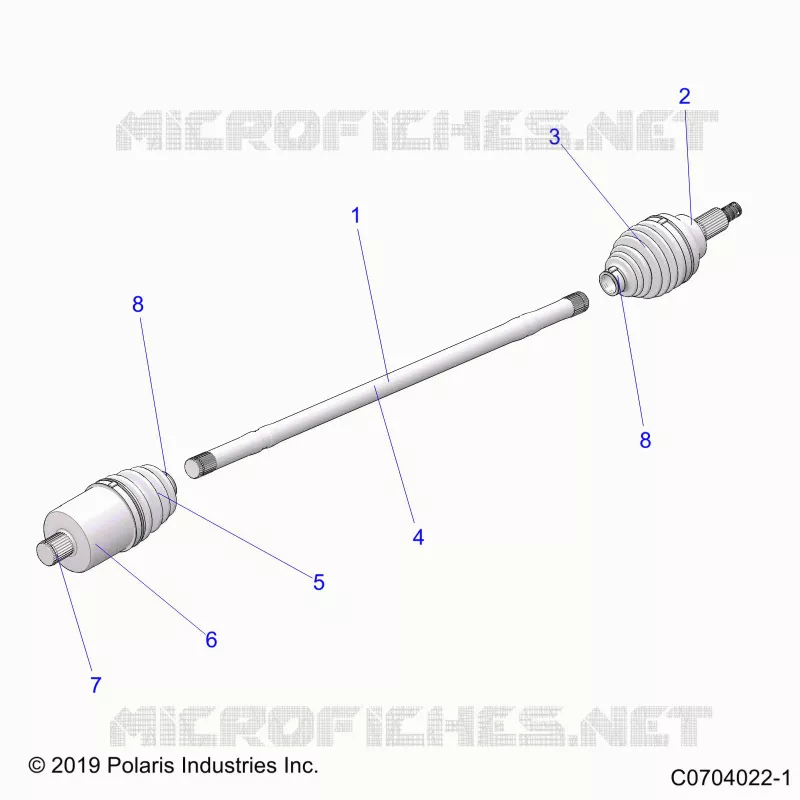 ANTRIEB, HALF SHAFT, FRONT