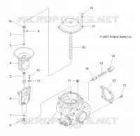 MOTOR, VERGASER UPPER