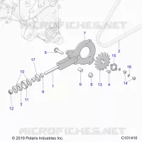ANTRIEB, CHAIN TENSIONER AND SPROCKET